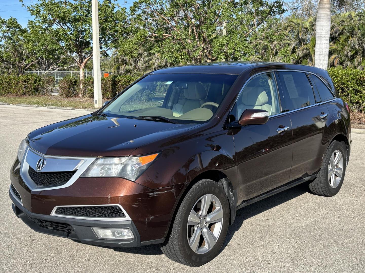 2010 BROWN /Taupe ACURA MDX TECHNOLOGY (2HNYD2H64AH) with an 3.7L engine, Automatic transmission, located at 11170 Summerlin Square Dr., Fort Myers Beach, FL, 33931, (239) 999-7777, 26.493546, -81.941628 - Photo#0