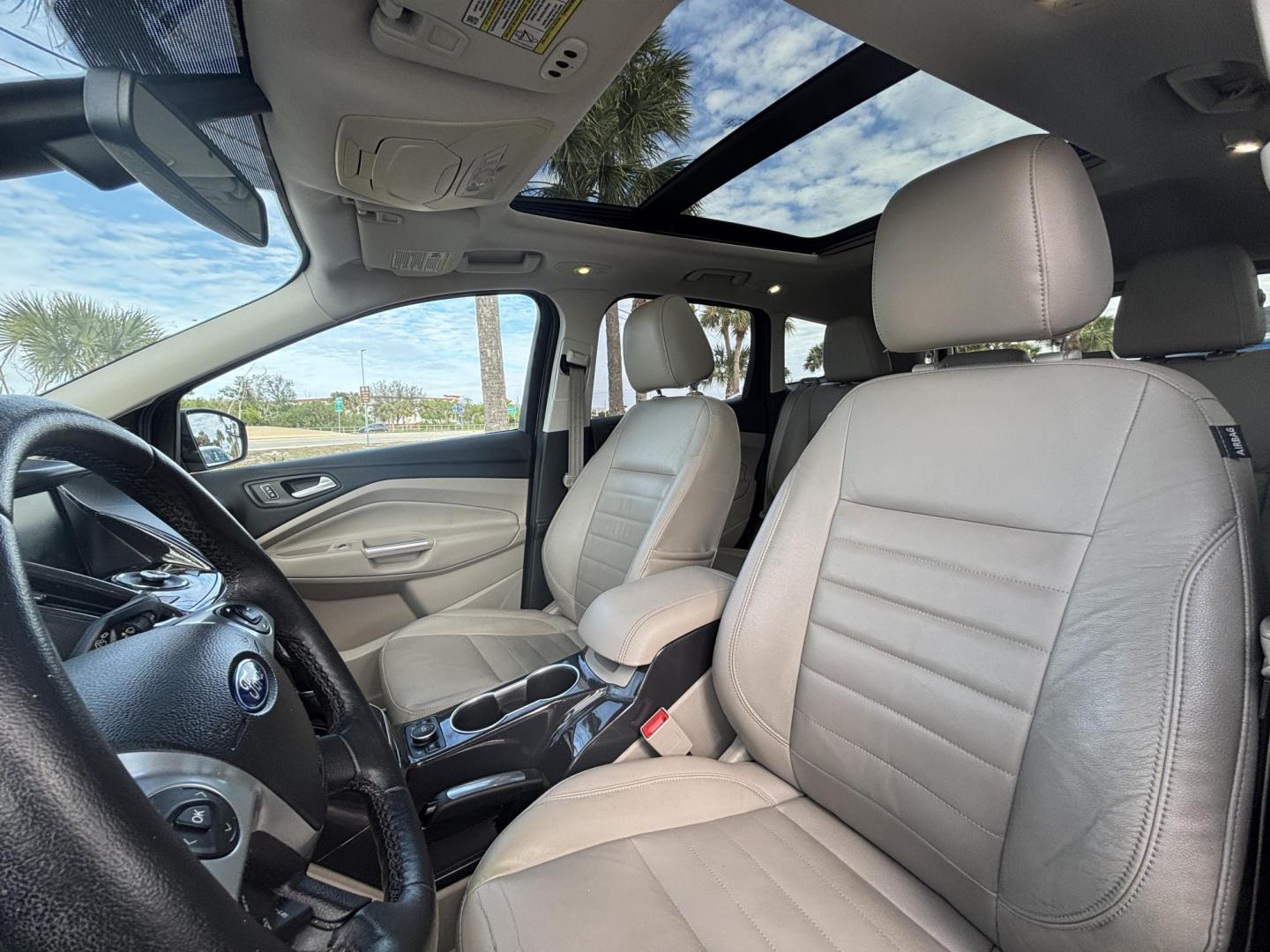 2014 GREY /Medium Light Stone FORD ESCAPE TITANIUM (1FMCU9J95EU) with an 2.0L engine, Automatic transmission, located at 11170 Summerlin Square Dr., Fort Myers Beach, FL, 33931, (239) 999-7777, 26.493546, -81.941628 - 37 Service History Records Carfax - Photo#10