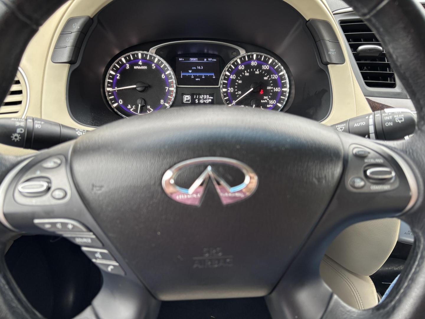 2015 WHITE /Tan Leather INFINITI QX60 SUV (5N1AL0MM7FC) with an 3.5L engine, Continuously Variable transmission, located at 11170 Summerlin Square Dr., Fort Myers Beach, FL, 33931, (239) 999-7777, 26.493546, -81.941628 - Photo#26