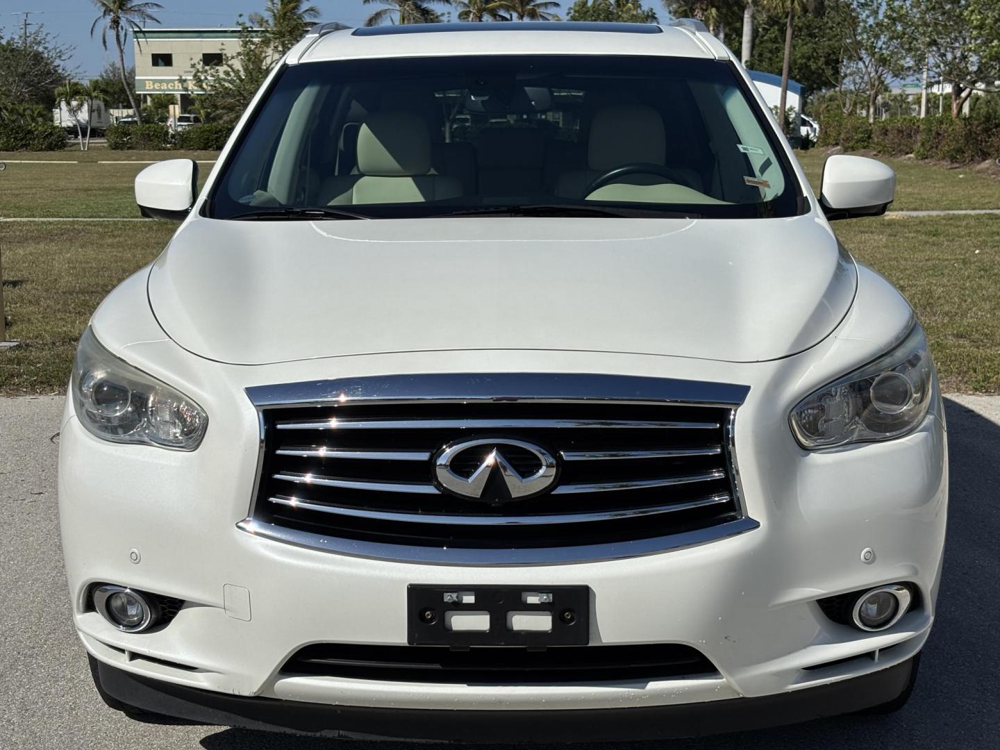2015 WHITE /Tan Leather INFINITI QX60 SUV (5N1AL0MM7FC) with an 3.5L engine, Continuously Variable transmission, located at 11170 Summerlin Square Dr., Fort Myers Beach, FL, 33931, (239) 999-7777, 26.493546, -81.941628 - Photo#1