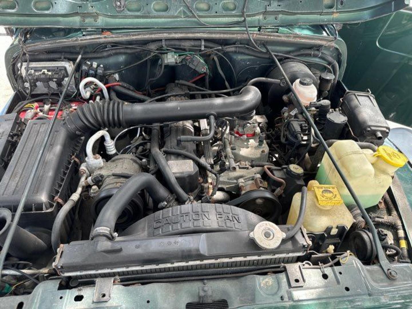 1999 Forest Green Pearlcoat /Agate Vinyl Jeep Wrangler Sport (1J4FY19S5XP) with an 4.0L L6 OHV 12V engine, located at 11170 Summerlin Square Dr., Fort Myers Beach, FL, 33931, (239) 999-7777, 26.493546, -81.941628 - Photo#29