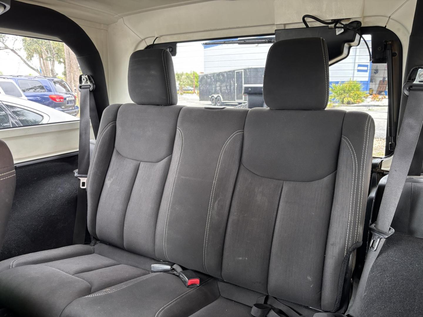 2015 SILVER /Black JEEP WRANGLER SAHARA (1C4AJWBG8FL) with an 3.6L engine, Automatic transmission, located at 11170 Summerlin Square Dr., Fort Myers Beach, FL, 33931, (239) 999-7777, 26.493546, -81.941628 - No Damage No Accident Carfax - Photo#13