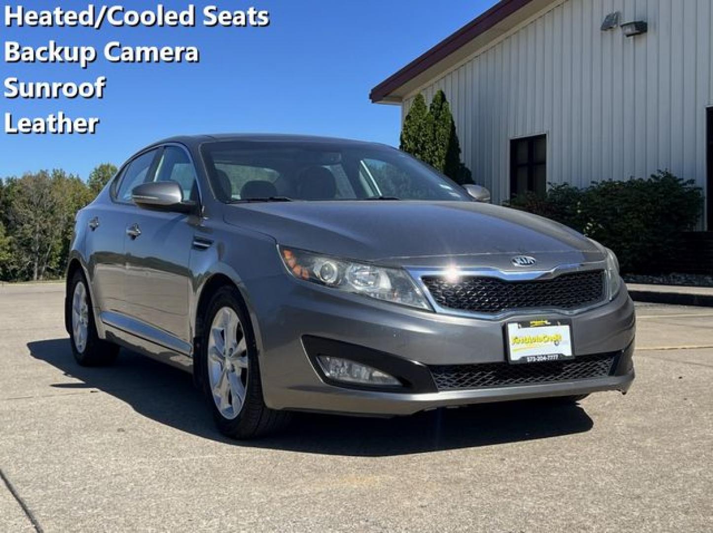 2013 BROWN /Tan Leather Kia Optima EX (5XXGN4A70DG) with an 2.4L L4 DOHC 16V engine, 6-Speed Automatic transmission, located at 11170 Summerlin Square Dr., Fort Myers Beach, FL, 33931, (239) 999-7777, 26.493546, -81.941628 - Photo#0