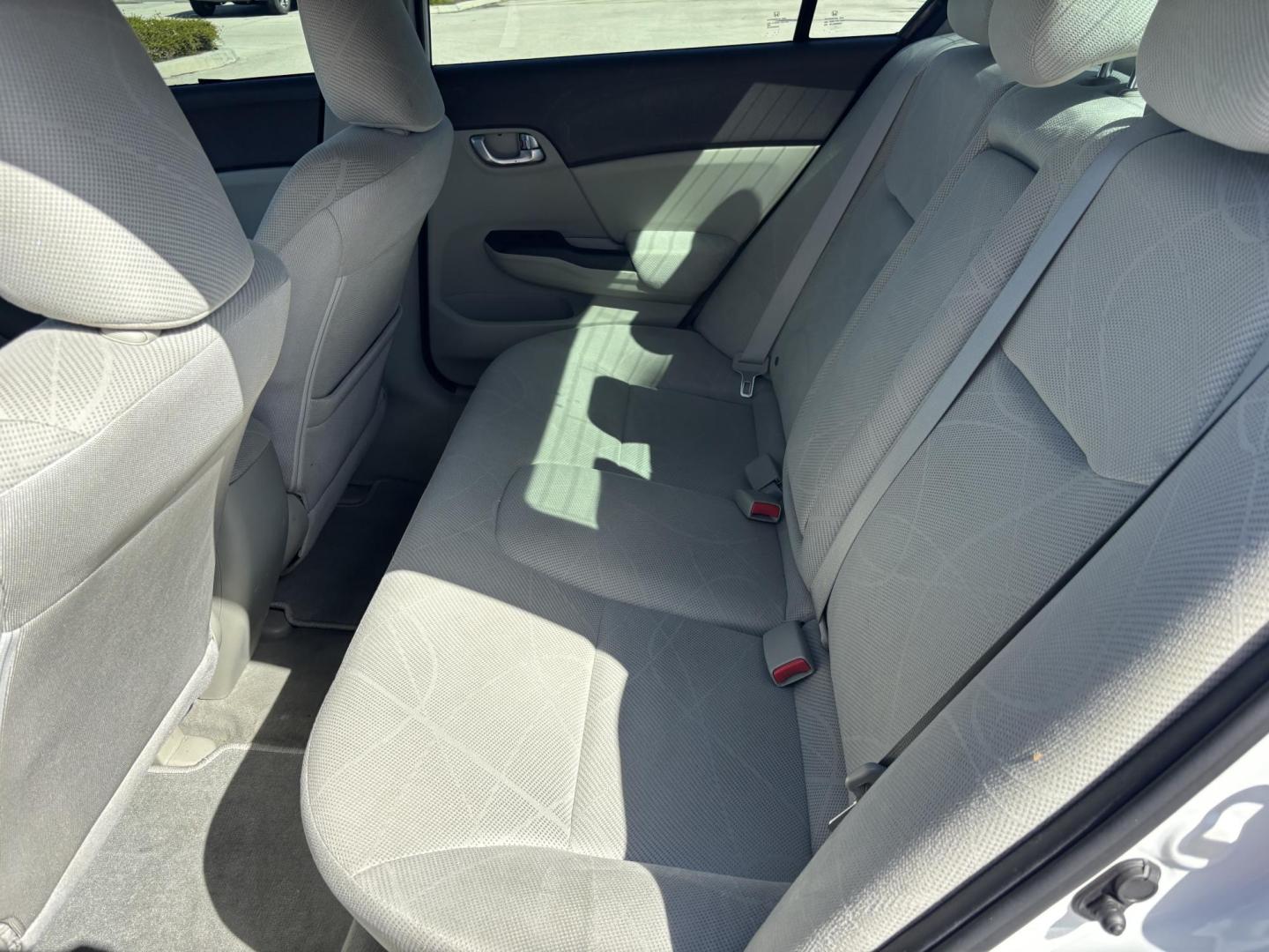 2012 WHITE /Cloth Honda Civic EX Sedan 5-Speed AT (2HGFB2F80CH) with an 1.8L L4 SOHC 16V engine, 5-Speed Automatic transmission, located at 11170 Summerlin Square Dr., Fort Myers Beach, FL, 33931, (239) 999-7777, 26.493546, -81.941628 - Photo#16