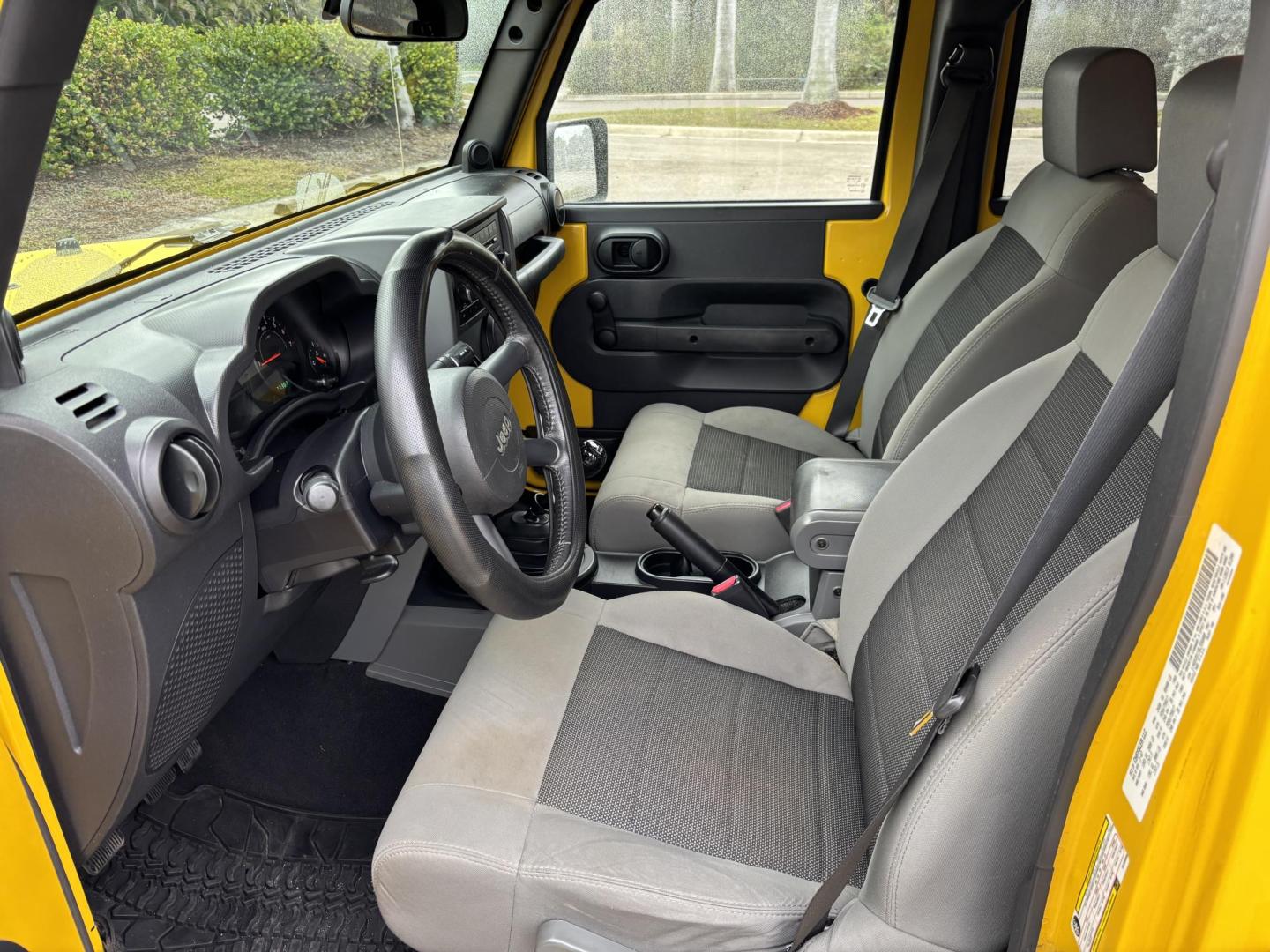 2008 YELLOW JEEP WRANGLER UNLIMI X (1J4GA39158L) with an 3.8L engine, 4-Speed Manual transmission, located at 11170 Summerlin Square Dr., Fort Myers Beach, FL, 33931, (239) 999-7777, 26.493546, -81.941628 - Manual Transmission New Cloth Top New Brakes New Rotors - Photo#13