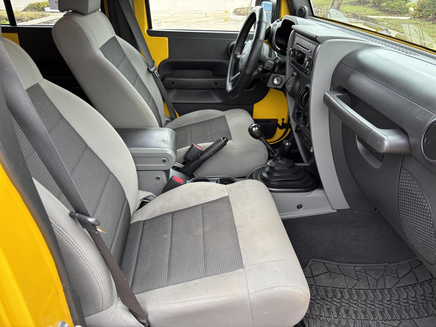 2008 YELLOW JEEP WRANGLER UNLIMI X (1J4GA39158L) with an 3.8L engine, 4-Speed Manual transmission, located at 11170 Summerlin Square Dr., Fort Myers Beach, FL, 33931, (239) 999-7777, 26.493546, -81.941628 - Manual Transmission New Cloth Top New Brakes New Rotors - Photo#17