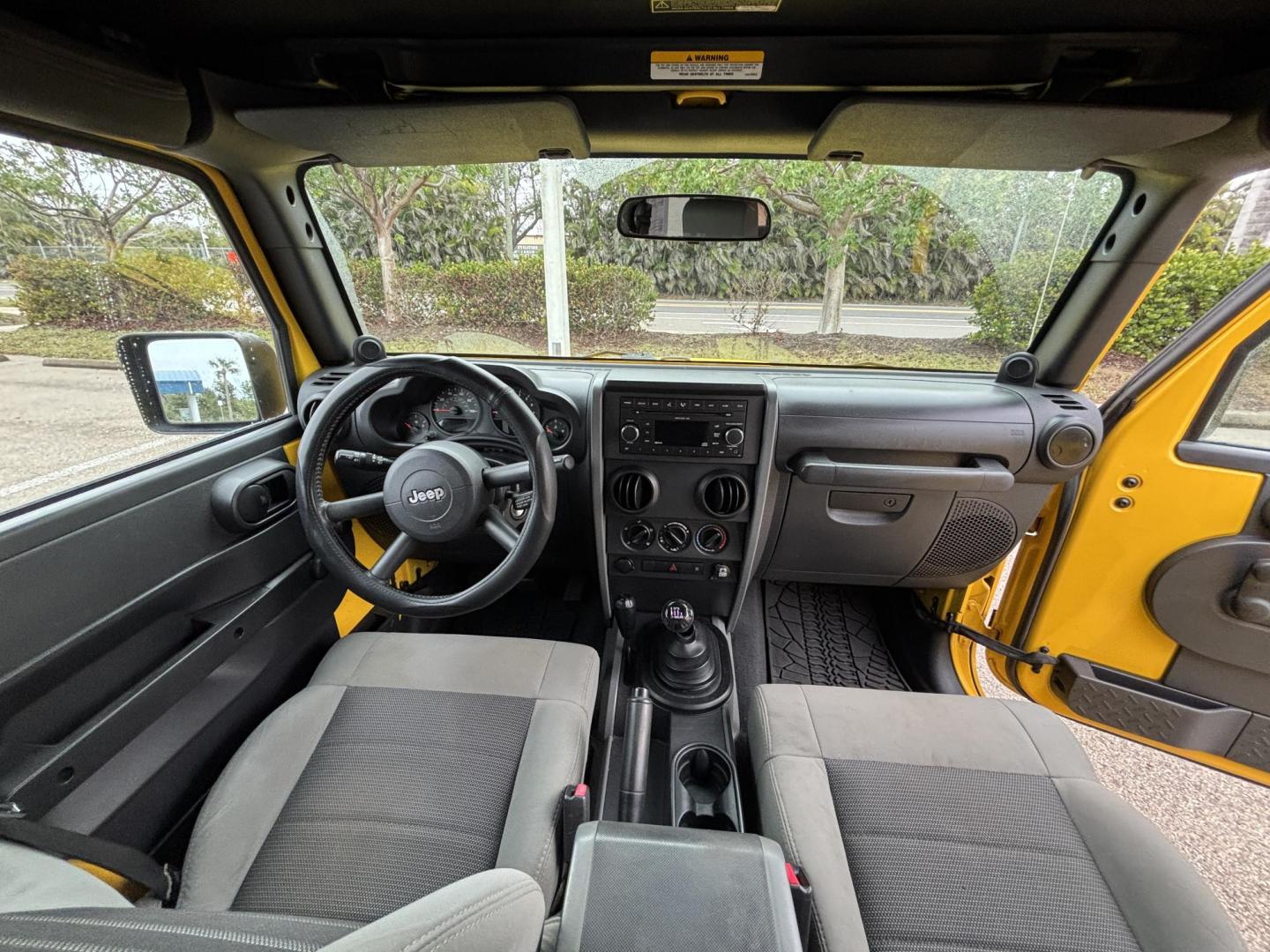 2008 YELLOW JEEP WRANGLER UNLIMI X (1J4GA39158L) with an 3.8L engine, 4-Speed Manual transmission, located at 11170 Summerlin Square Dr., Fort Myers Beach, FL, 33931, (239) 999-7777, 26.493546, -81.941628 - Manual Transmission New Cloth Top New Brakes New Rotors - Photo#11