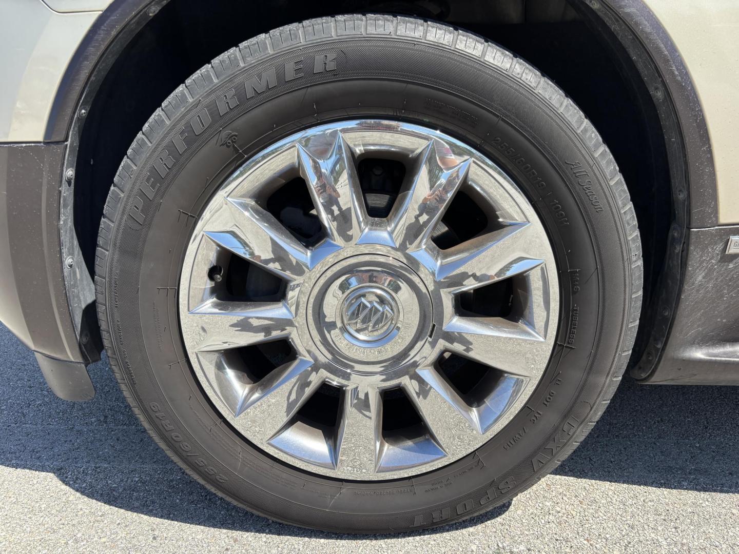 2011 GOLD /BEIGE Buick Enclave CXL-1 FWD (5GAKRBED0BJ) with an 3.6L V6 DOHC 24V engine, 6-Speed Automatic Overdrive transmission, located at 11170 Summerlin Square Dr., Fort Myers Beach, FL, 33931, (239) 999-7777, 26.493546, -81.941628 - 3rd Row - Photo#37