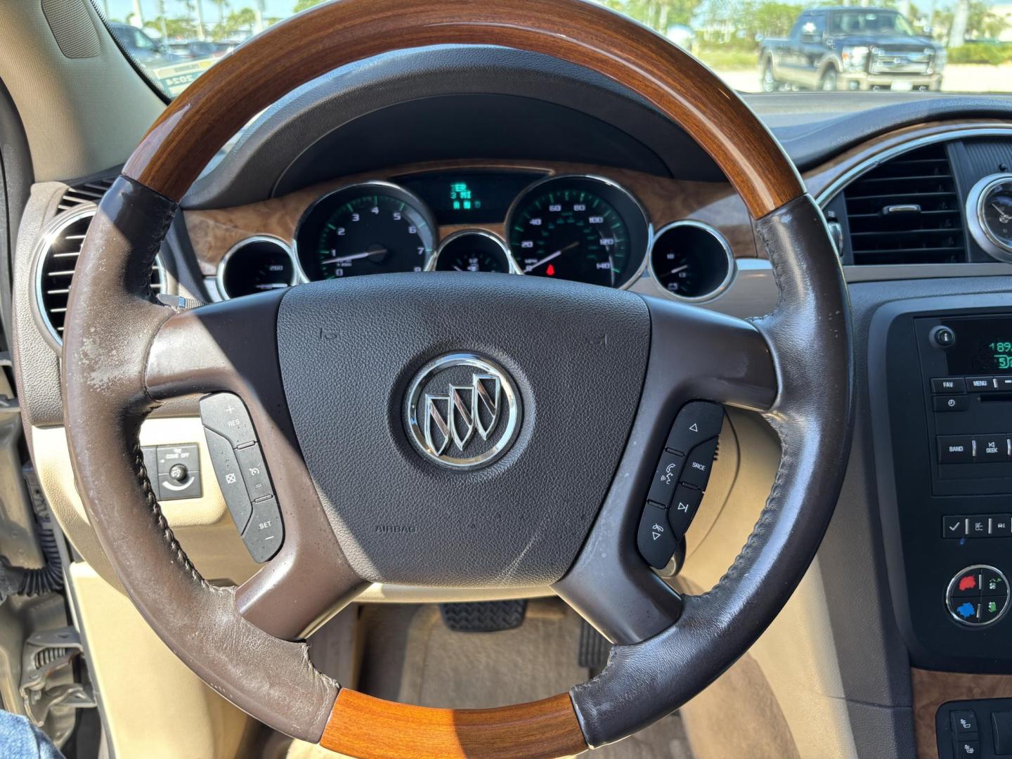 2011 GOLD /BEIGE Buick Enclave CXL-1 FWD (5GAKRBED0BJ) with an 3.6L V6 DOHC 24V engine, 6-Speed Automatic Overdrive transmission, located at 11170 Summerlin Square Dr., Fort Myers Beach, FL, 33931, (239) 999-7777, 26.493546, -81.941628 - 3rd Row - Photo#18