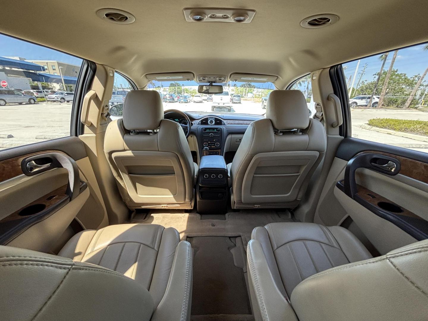 2011 GOLD /BEIGE Buick Enclave CXL-1 FWD (5GAKRBED0BJ) with an 3.6L V6 DOHC 24V engine, 6-Speed Automatic Overdrive transmission, located at 11170 Summerlin Square Dr., Fort Myers Beach, FL, 33931, (239) 999-7777, 26.493546, -81.941628 - 3rd Row - Photo#11