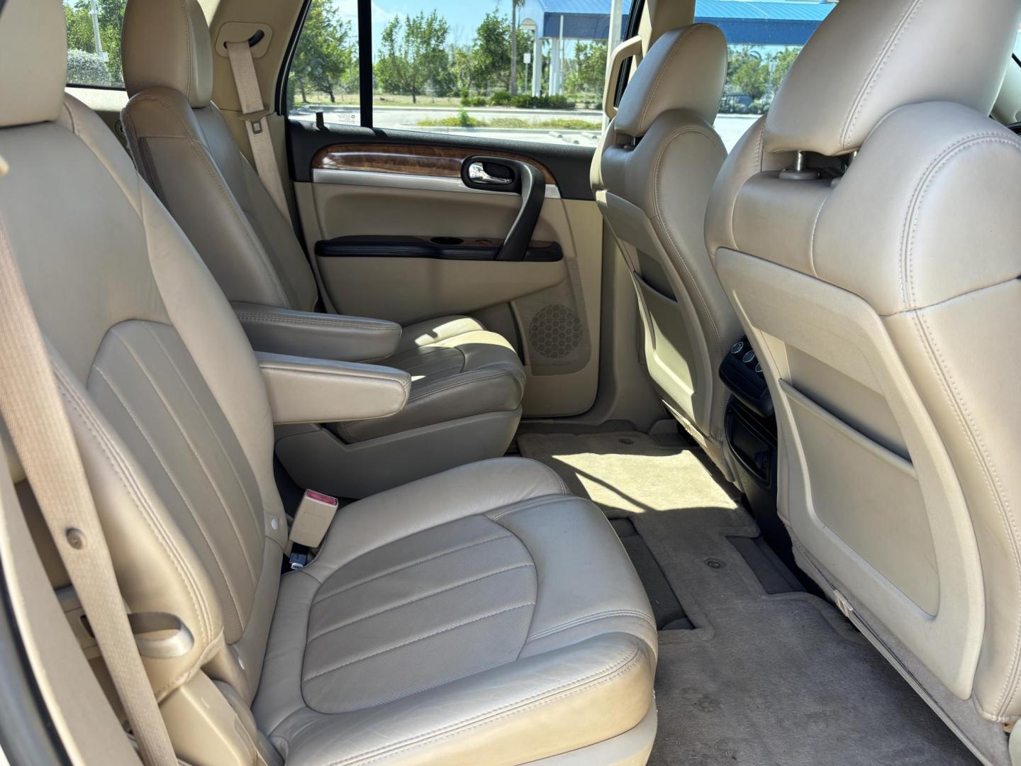 2011 GOLD /BEIGE Buick Enclave CXL-1 FWD (5GAKRBED0BJ) with an 3.6L V6 DOHC 24V engine, 6-Speed Automatic Overdrive transmission, located at 11170 Summerlin Square Dr., Fort Myers Beach, FL, 33931, (239) 999-7777, 26.493546, -81.941628 - 3rd Row - Photo#13