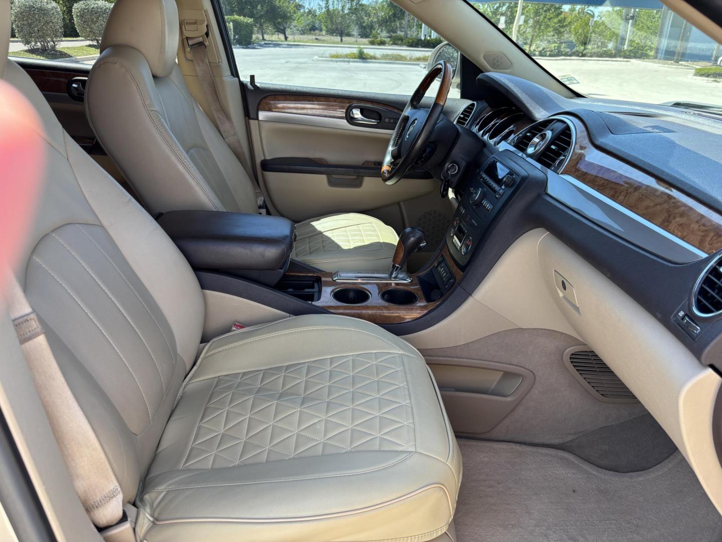 2011 GOLD /BEIGE Buick Enclave CXL-1 FWD (5GAKRBED0BJ) with an 3.6L V6 DOHC 24V engine, 6-Speed Automatic Overdrive transmission, located at 11170 Summerlin Square Dr., Fort Myers Beach, FL, 33931, (239) 999-7777, 26.493546, -81.941628 - 3rd Row - Photo#12