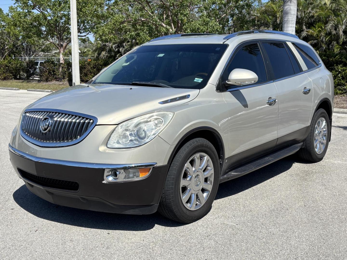 2011 GOLD /BEIGE Buick Enclave CXL-1 FWD (5GAKRBED0BJ) with an 3.6L V6 DOHC 24V engine, 6-Speed Automatic Overdrive transmission, located at 11170 Summerlin Square Dr., Fort Myers Beach, FL, 33931, (239) 999-7777, 26.493546, -81.941628 - 3rd Row - Photo#0