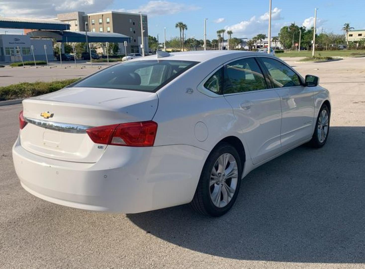 2015 WHITE /Black Leather/Cloth CHEVROLET IMPALA LT (2G1115SL9F9) with an 2.5L engine, Automatic transmission, located at 11170 Summerlin Square Dr., Fort Myers Beach, FL, 33931, (239) 999-7777, 26.493546, -81.941628 - Photo#1