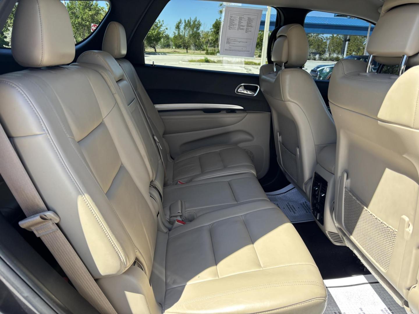 2017 GRAY /Tan Leather DODGE DURANGO GT (1C4RDHDG9HC) with an 3.6L engine, Automatic transmission, located at 11170 Summerlin Square Dr., Fort Myers Beach, FL, 33931, (239) 999-7777, 26.493546, -81.941628 - We have financing available and we accept trades! Fill out a credit application on our website or come by today! If you have any questions, give us a call at (239) 999 - 7777 or visit our website at firstautocredit.com. 11170 Summerlin Square Dr, Fort Myers Beach, FL 33931 2 Owner No Damag - Photo#14