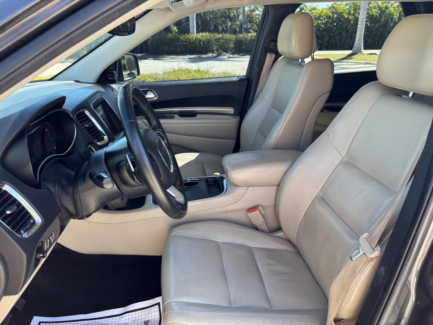 2017 GRAY /Tan Leather DODGE DURANGO GT (1C4RDHDG9HC) with an 3.6L engine, Automatic transmission, located at 11170 Summerlin Square Dr., Fort Myers Beach, FL, 33931, (239) 999-7777, 26.493546, -81.941628 - We have financing available and we accept trades! Fill out a credit application on our website or come by today! If you have any questions, give us a call at (239) 999 - 7777 or visit our website at firstautocredit.com. 11170 Summerlin Square Dr, Fort Myers Beach, FL 33931 2 Owner No Damag - Photo#10