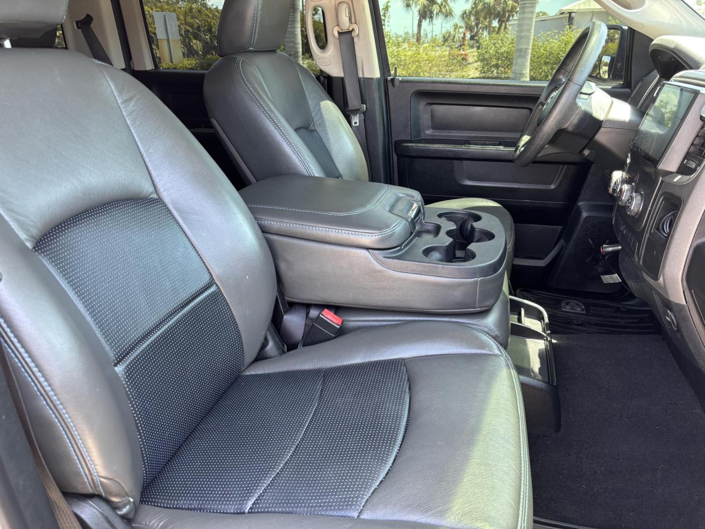 2018 GRAY RAM 1500 Tradesman Crew Cab SWB 2WD (1C6RR6KG2JS) with an 3.6L V6 DOHC 24V FFV engine, 8A transmission, located at 11170 Summerlin Square Dr., Fort Myers Beach, FL, 33931, (239) 999-7777, 26.493546, -81.941628 - 6” Lifted ram 37” Tires Amp power Steps Tinted Leather seats- Touch screen radio w/ 2x10”s under the back seat Wheel lights Underglows 4x2 - 3.6L V6 Automatic Transmission - Photo#10