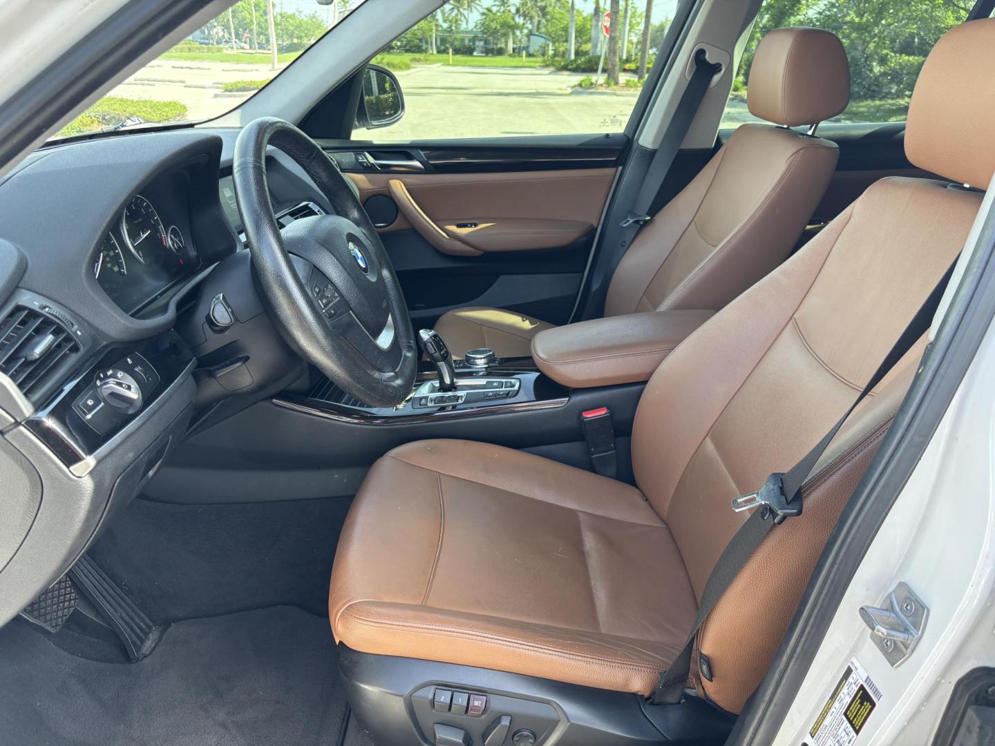 2016 WHITE /BROWN BMW X3 xDrive28i (5UXWX9C5XG0) with an 2.0L L4 DOHC 16V engine, 8-Speed Automatic transmission, located at 11170 Summerlin Square Dr., Fort Myers Beach, FL, 33931, (239) 999-7777, 26.493546, -81.941628 - We have financing available and we accept trades! Fill out a credit application on our website or come by today! If you have any questions, give us a call at (239) 999 - 7777 or visit our website at firstautocredit.com. 11170 Summerlin Square Dr, Fort Myers Beach, FL 33931 2 Owner No Damage - Photo#13