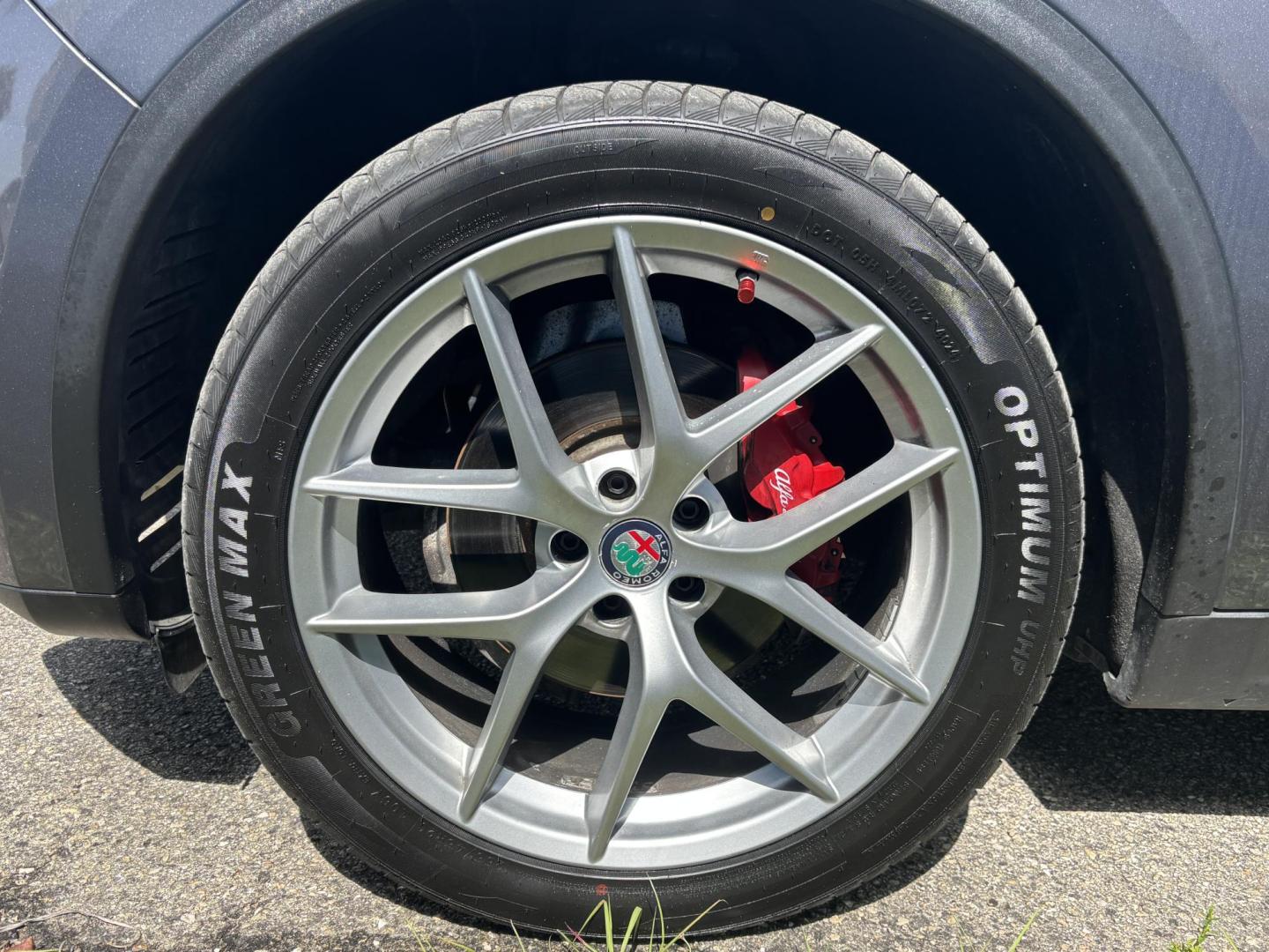 2018 GRAY /red Alfa Romeo Stelvio Ti Sport (ZASFAKNNXJ7) with an 2.0L L4 DOHC 16V engine, 8A transmission, located at 11170 Summerlin Square Dr., Fort Myers Beach, FL, 33931, (239) 999-7777, 26.493546, -81.941628 - We have financing available and we accept trades! Fill out a credit application on our website or come by today! If you have any questions, give us a call at (239) 999 - 7777 or visit our website at firstautocredit.com. 11170 Summerlin Square Dr, Fort Myers Beach, FL 33931 Carfax No Acciden - Photo#16