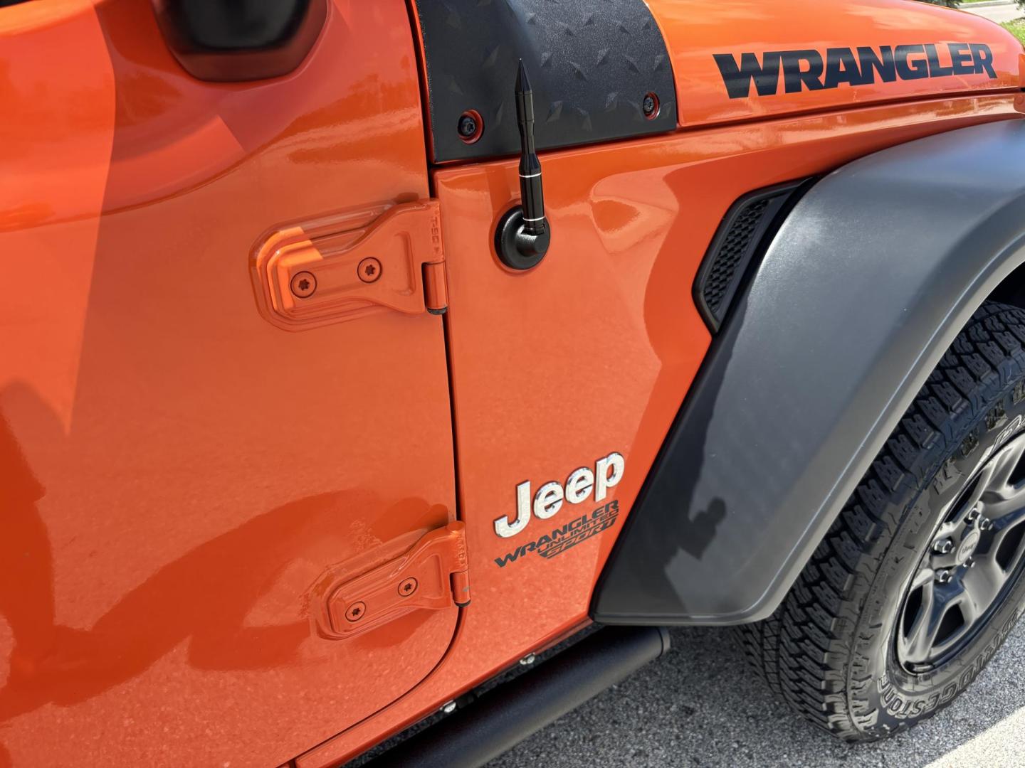 2018 ORANGE /charcoal Jeep Wrangler Unlimited Sport (1C4HJXDN1JW) with an 2.0L L4 DOHC 16V TURBO engine, 6A transmission, located at 11170 Summerlin Square Dr., Fort Myers Beach, FL, 33931, (239) 999-7777, 26.493546, -81.941628 - We have financing available and we accept trades! Fill out a credit application on our website or come by today! If you have any questions, give us a call at (239) 999 - 7777 or visit our website at firstautocredit.com. 11170 Summerlin Square Dr, Fort Myers Beach, FL 33931 No Damage No Acci - Photo#51