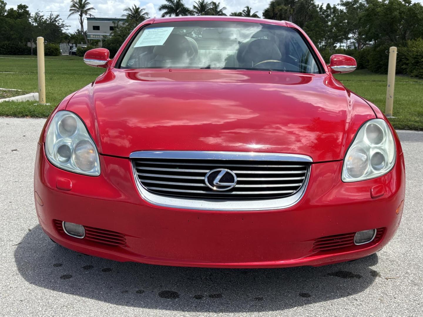 2002 RED /BEIGE Lexus SC 430 Convertible Hardtop Convertible (JTHFN48Y120) with an 4.3L V8 DOHC 32V engine, 5-Speed Automatic Overdrive transmission, located at 11170 Summerlin Square Dr., Fort Myers Beach, FL, 33931, (239) 999-7777, 26.493546, -81.941628 - 4 New Tires We have financing available and we accept trades! Fill out a credit application on our website or come by today! If you have any questions, give us a call at (239) 999 - 7777 or visit our website at firstautocredit.com. 11170 Summerlin Square Dr, Fort Myers Beach, FL 33931 Ca - Photo#10