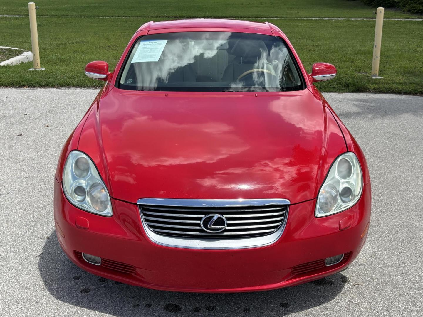 2002 RED /BEIGE Lexus SC 430 Convertible Hardtop Convertible (JTHFN48Y120) with an 4.3L V8 DOHC 32V engine, 5-Speed Automatic Overdrive transmission, located at 11170 Summerlin Square Dr., Fort Myers Beach, FL, 33931, (239) 999-7777, 26.493546, -81.941628 - 4 New Tires We have financing available and we accept trades! Fill out a credit application on our website or come by today! If you have any questions, give us a call at (239) 999 - 7777 or visit our website at firstautocredit.com. 11170 Summerlin Square Dr, Fort Myers Beach, FL 33931 Ca - Photo#9