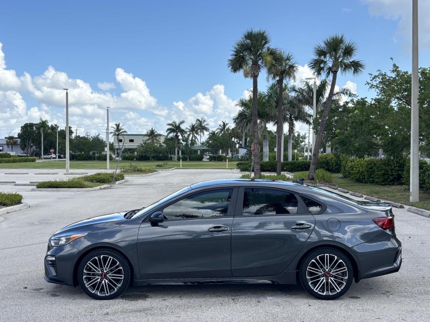2021 GRAY Kia Forte GT 7A (3KPF44AC7ME) with an 1.6L L4 DOHC 16V engine, 7A transmission, located at 11170 Summerlin Square Dr., Fort Myers Beach, FL, 33931, (239) 999-7777, 26.493546, -81.941628 - We have financing available and we accept trades! Fill out a credit application on our website or come by today! If you have any questions, give us a call at (239) 999 - 7777 or visit our website at firstautocredit.com. 11170 Summerlin Square Dr, Fort Myers Beach, FL 33931 Carfax 1 Owner - Photo#7