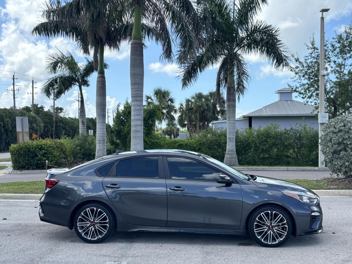 2021 GRAY Kia Forte GT 7A (3KPF44AC7ME) with an 1.6L L4 DOHC 16V engine, 7A transmission, located at 11170 Summerlin Square Dr., Fort Myers Beach, FL, 33931, (239) 999-7777, 26.493546, -81.941628 - We have financing available and we accept trades! Fill out a credit application on our website or come by today! If you have any questions, give us a call at (239) 999 - 7777 or visit our website at firstautocredit.com. 11170 Summerlin Square Dr, Fort Myers Beach, FL 33931 Carfax 1 Owner - Photo#3