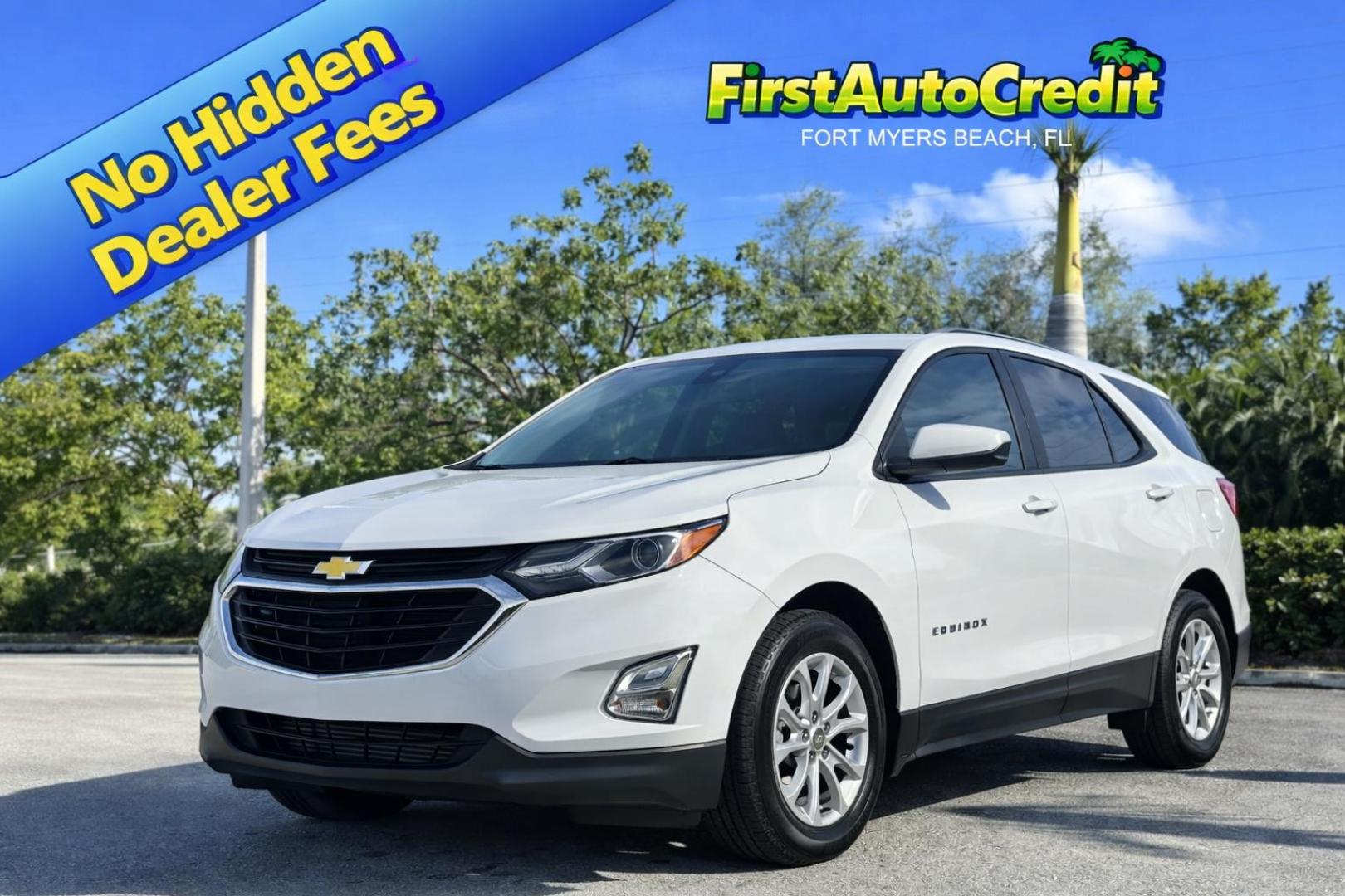 2020 WHITE /CHARCOAL/GRAY CLOTH Chevrolet Equinox LS 2WD (3GNAXHEV3LS) with an 1.5L L4 DIR DOHC 16V TURBO engine, 6A transmission, located at 11170 Summerlin Square Dr., Fort Myers Beach, FL, 33931, (239) 999-7777, 26.493546, -81.941628 - Photo#0