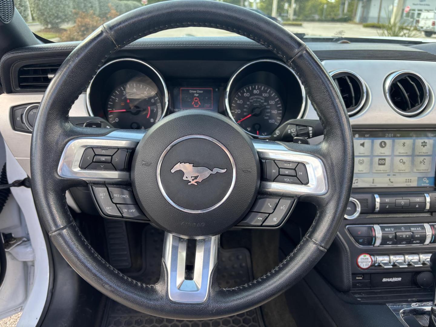 2016 WHITE /CREAM / BLACK LEATHER Ford Mustang EcoBoost Premium Convertible (1FATP8UH4G5) with an 2.3L L4 DOHC 16V engine, 6-Speed Automatic transmission, located at 11170 Summerlin Square Dr., Fort Myers Beach, FL, 33931, (239) 999-7777, 26.493546, -81.941628 - Photo#21