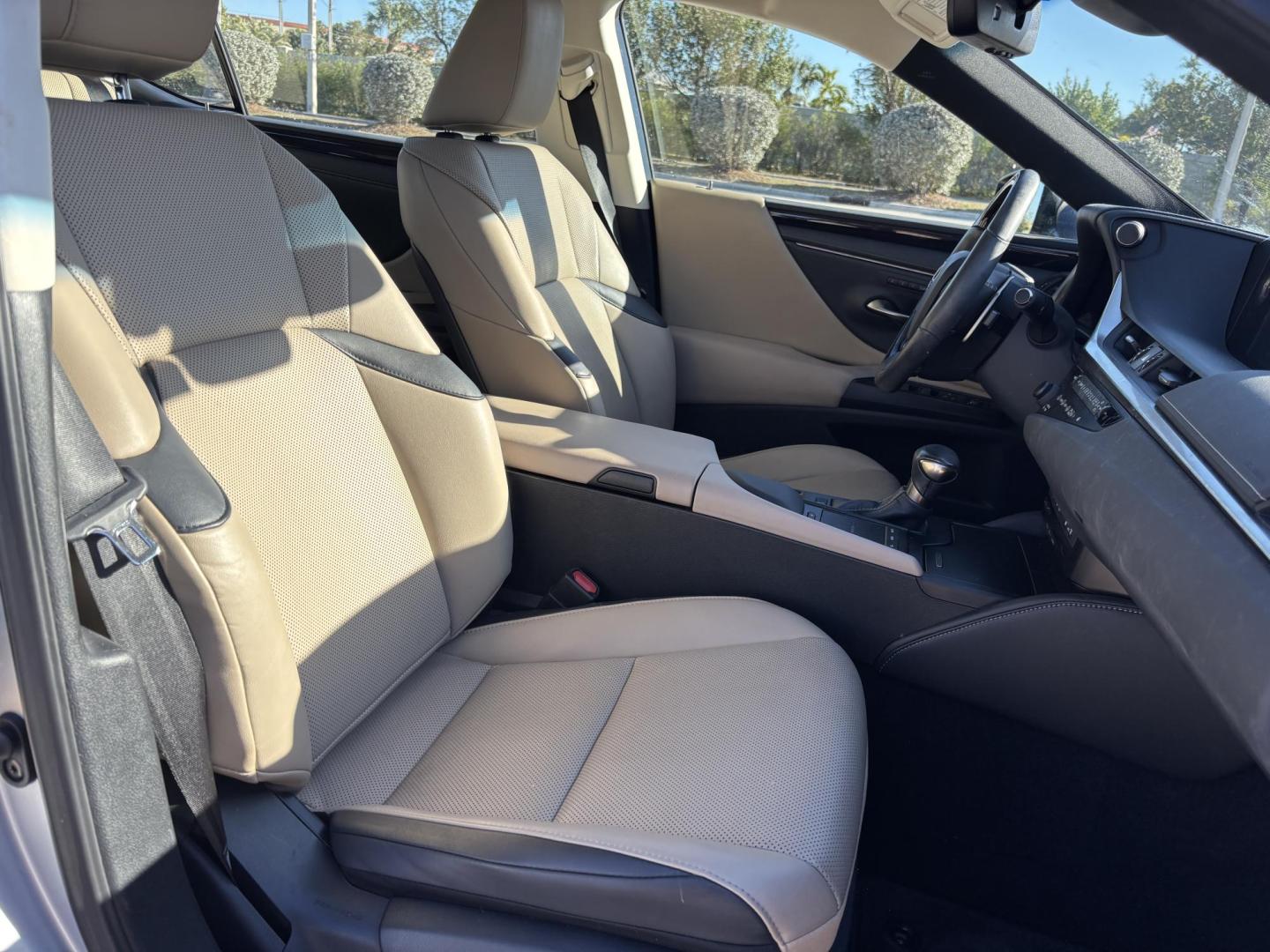 2019 SILVER /BEIGE LEATHER Lexus ES 350 Luxury (58ABZ1B12KU) with an 3.5L V6 DOHC 24V engine, 8A transmission, located at 11170 Summerlin Square Dr., Fort Myers Beach, FL, 33931, (239) 999-7777, 26.493546, -81.941628 - Photo#13