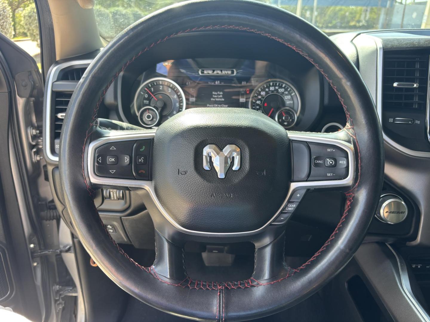2019 SILVER /DIESEL GRAY RAM 1500 Big Horn Quad Cab 2WD (1C6RREBT1KN) with an 5.7L V8 Hemi engine, 8A transmission, located at 11170 Summerlin Square Dr., Fort Myers Beach, FL, 33931, (239) 999-7777, 26.493546, -81.941628 - Photo#23