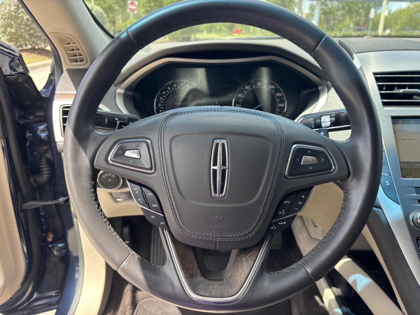 2017 BLUE Lincoln MKZ Select FWD (3LN6L5C98HR) with an 2.0L L4 DOHC 16V engine, 6A transmission, located at 11170 Summerlin Square Dr., Fort Myers Beach, FL, 33931, (239) 999-7777, 26.493546, -81.941628 - Photo#22