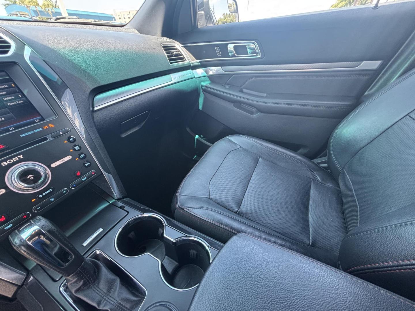 2016 SILVER /BLACK LEATHER Ford Explorer Sport 4WD (1FM5K8GT1GG) with an 3.5L V6 DOHC 24V engine, 6-Speed Automatic transmission, located at 11170 Summerlin Square Dr., Fort Myers Beach, FL, 33931, (239) 999-7777, 26.493546, -81.941628 - Check out this versatile and family-ready 2016 Ford Explorer Sport 4WD — the perfect combination of space, comfort, and capability. This Explorer is built to handle everything from daily driving to weekend getaways. With seating for up to seven, it’s ideal for families, road trips, or anyone - Photo#16