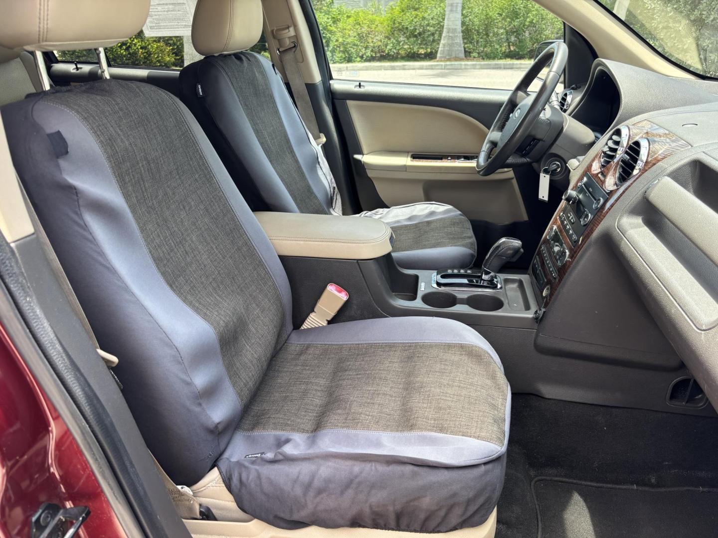 2008 RED /BEIGE LEATHER Ford Taurus X Eddie Bauer AWD (1FMDK07W58G) with an 3.5L V6 DOHC 24V engine, 6-Speed Automatic Overdrive transmission, located at 11170 Summerlin Square Dr., Fort Myers Beach, FL, 33931, (239) 999-7777, 26.493546, -81.941628 - Photo#13