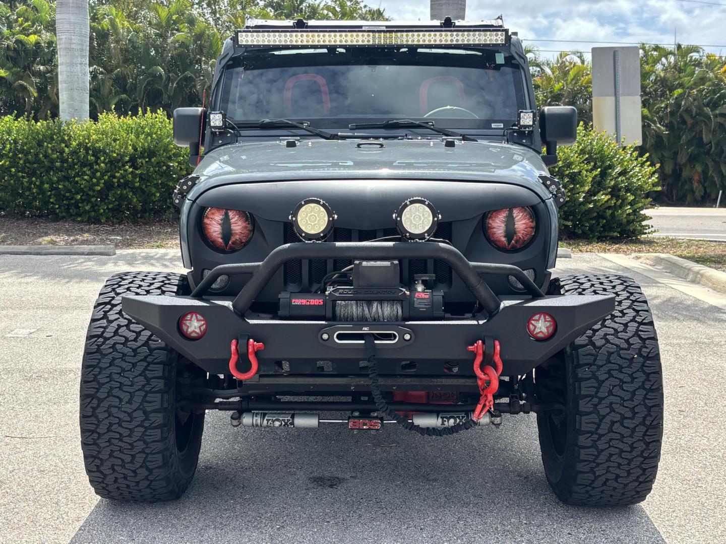 2014 GRAY /BLACK LEATHER Jeep Wrangler Unlimited Sahara 4WD (1C4BJWEG9EL) with an 3.6L V6 DOHC 24V FFV engine, located at 11170 Summerlin Square Dr., Fort Myers Beach, FL, 33931, (239) 999-7777, 26.493546, -81.941628 - Photo#2