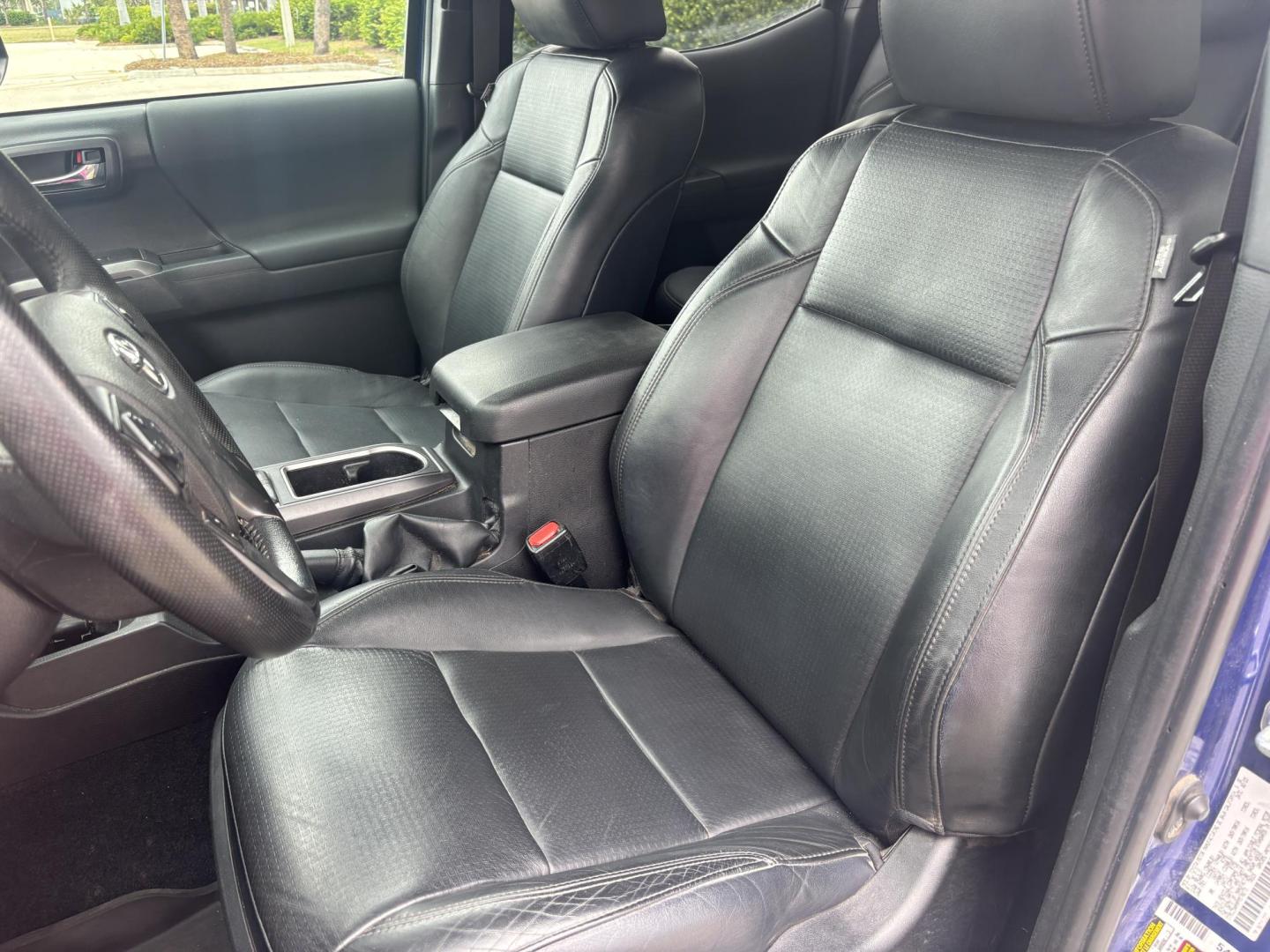 2023 BLUE /BLACK LEATHER Toyota Tacoma TRD OFF ROAD DBL CAB V6 4WD (3TMCZ5AN9PM) with an 3.5L V6 DOHC 24V engine, 6A transmission, located at 11170 Summerlin Square Dr., Fort Myers Beach, FL, 33931, (239) 999-7777, 26.493546, -81.941628 - Photo#12