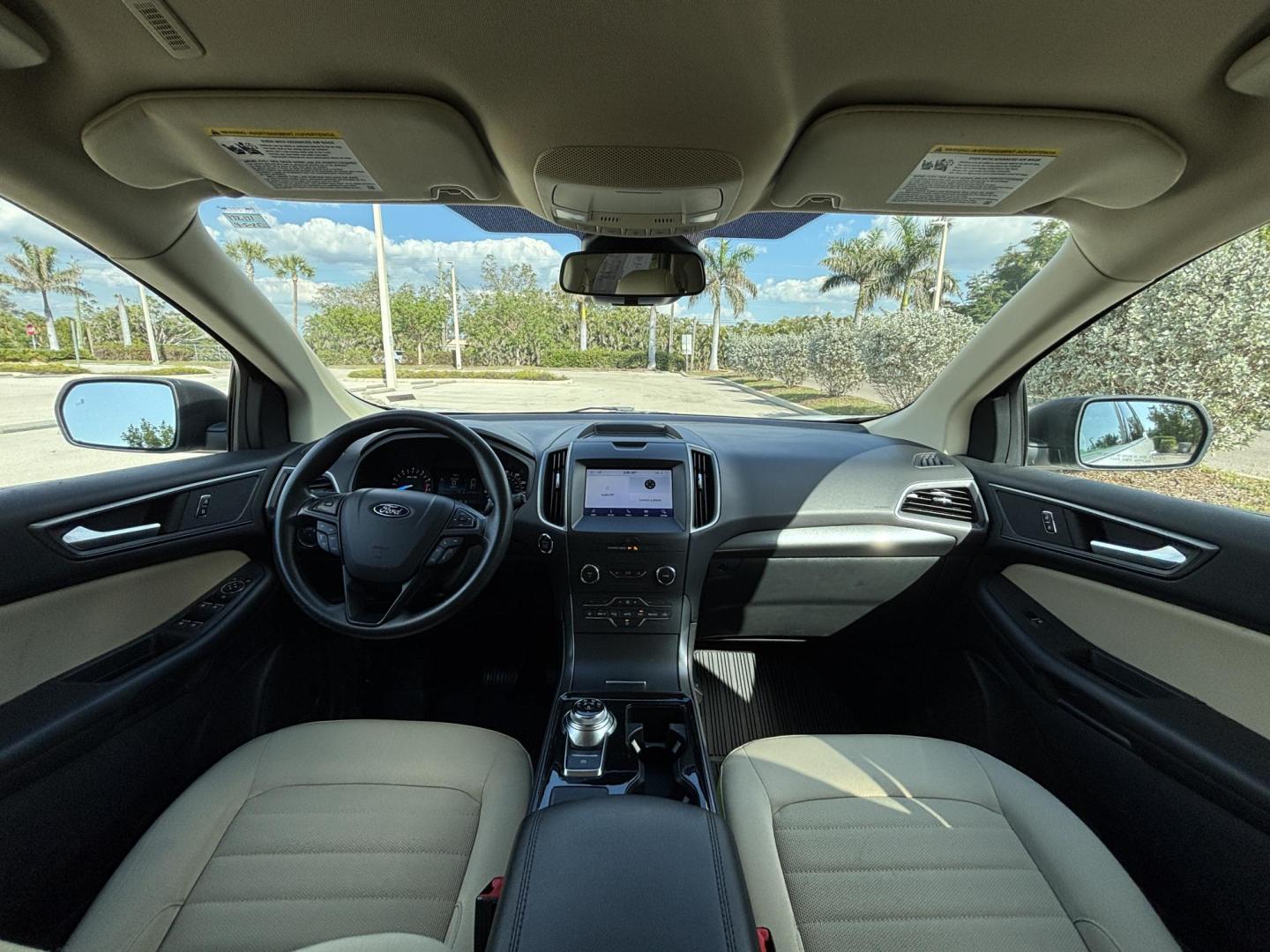 2020 WHITE /Tan Cloth FORD EDGE SE (2FMPK3G98LB) with an 2.0L engine, Automatic transmission, located at 11170 Summerlin Square Dr., Fort Myers Beach, FL, 33931, (239) 999-7777, 26.493546, -81.941628 - 1 Owner No Damage No Accident Carfax - Photo#9